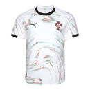 Camisa Seleção Portugal II 25/26 - Torcedor Puma Masculina - Branca com detalhes em verde e vermelho