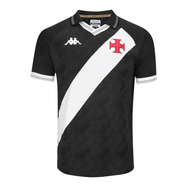 Camisa Vasco da Gama I 25/26 - Torcedor - Kappa - Masculina - Preta