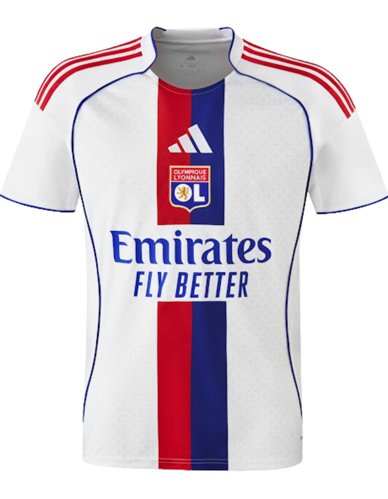 Camisa Lyon I 25/26 - Torcedor - Adidas - Masculina - Branca
