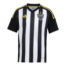 Camisa Atlético Mineiro I 25/26 - Torcedor - Adidas - Masculina - Preta com listras brancas com detalhes em amarelo