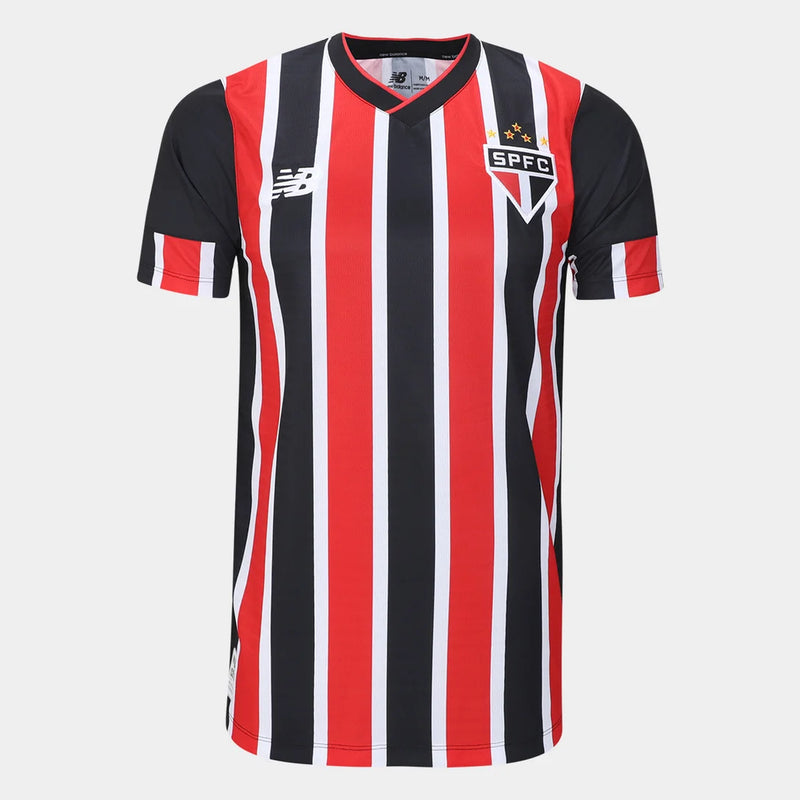 Camisa São Paulo II 24/25 - Torcedor New Balance Masculina - Vermelha e preta