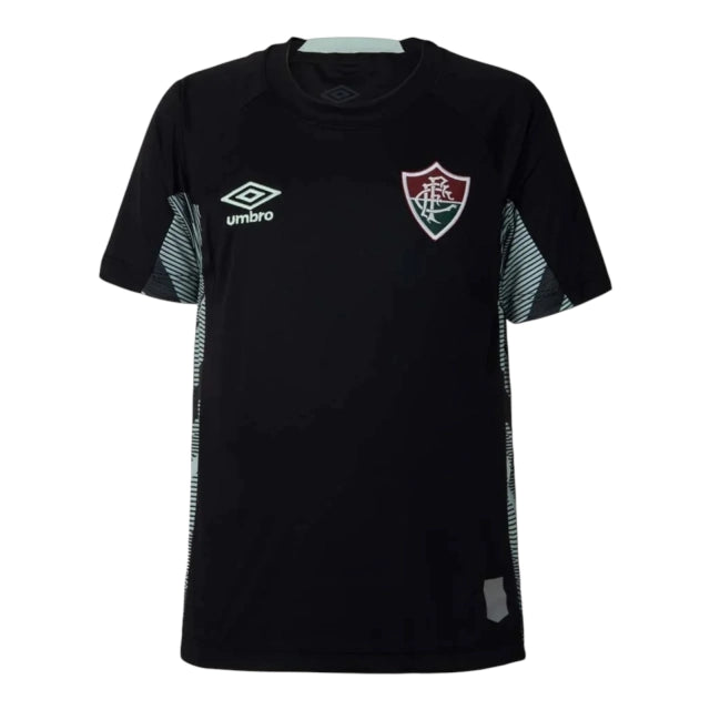 Camisa Fluminense Goleiro I 25/26 - Torcedor - Umbro - Masculina - Preta com detalhes em verde