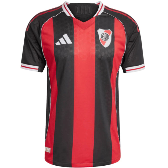 Camisa River Plate II 25/26 - Torcedor Adidas Masculina - Preta com vermelho