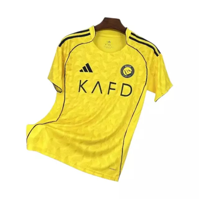 Camisa Al-Nassr I 25/26 - Torcedor Adidas Masculina - Amarela com detalhes em azul