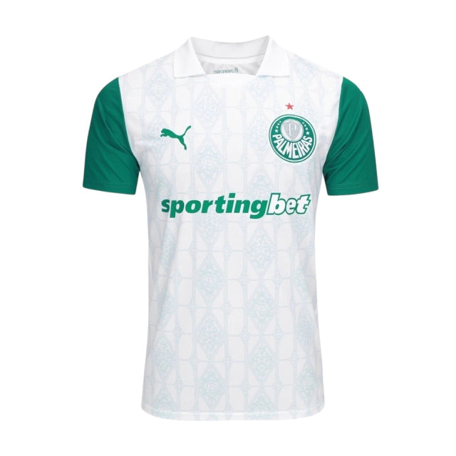 Camisa Palmeiras II 25/26 - Torcedor - Puma - Masculina - Branca e verde