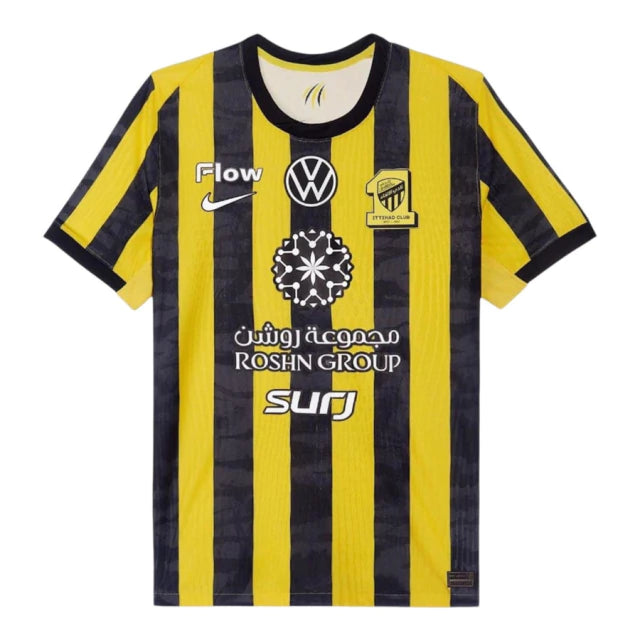 Camisa Al Ittihad I 25/26 - torcedor - nike amarelo e preto