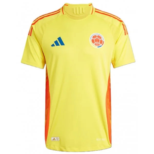 Camisa Seleção Colômbia 24/25 - Torcedor Adidas Masculina - Amarela com detalhes em vermelho