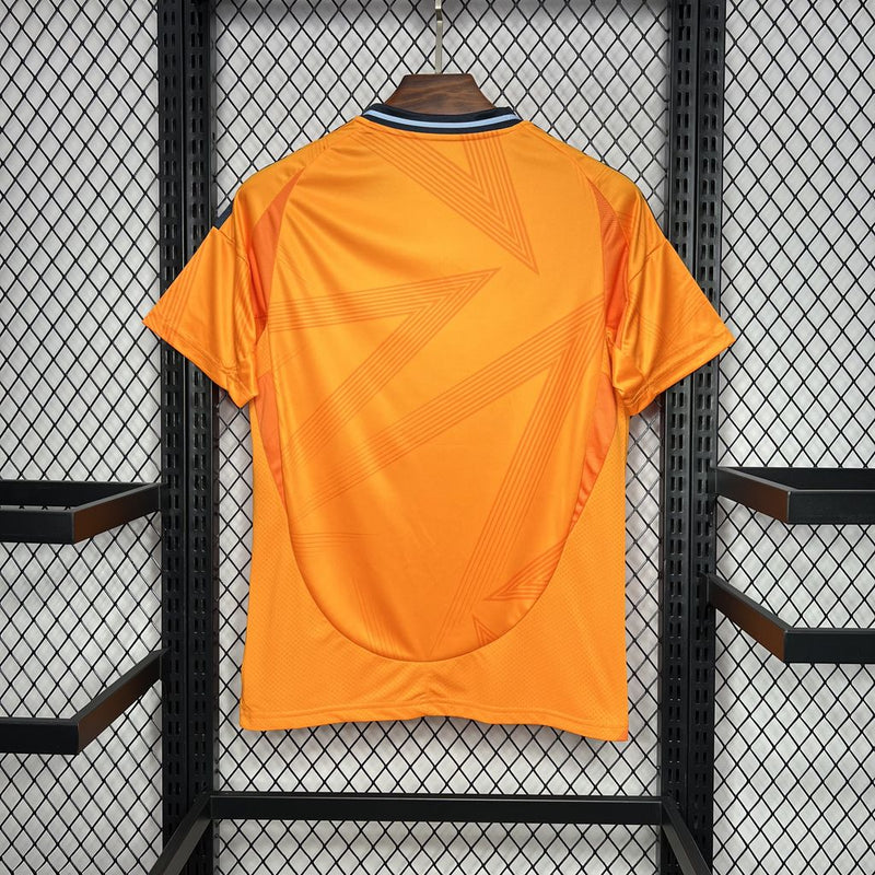 CAMISA DO REAL MADRID 24/25 - LARANJA Torcedor Masculina