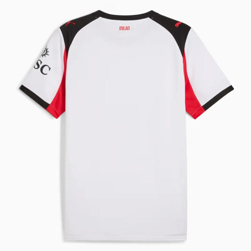 Camisa AC Milan II 25/26 - Torcedor - Puma - Masculina - Branca com detalhes em vermelho e preto
