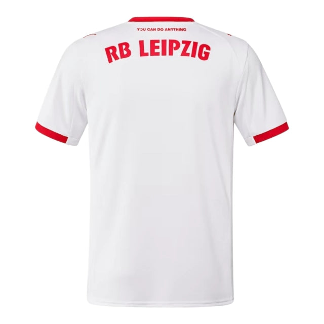 Camisa Red Bull Leipzig I 25/26 - Torcedor - Puma - Masculina - Branca com detalhes em vermelho