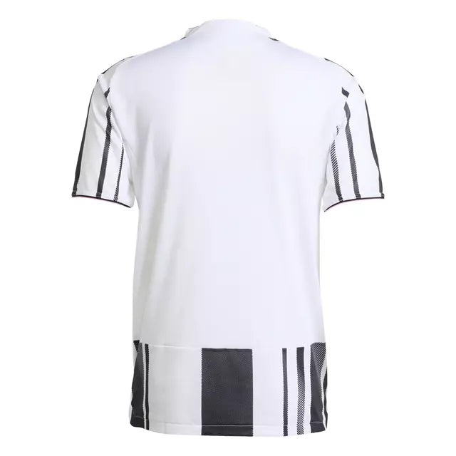 Camisa Juventus I 25/26 - Torcedor - Adidas - Masculina - Preta e branca com detalhes em rosa