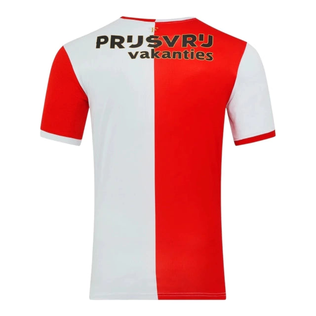Camisa Feyenoord I 25/26 - Torcedor Castore Masculina - Branca e vermelha