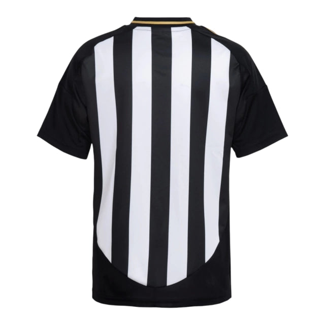 Camisa Atlético Mineiro I 25/26 - Torcedor - Adidas - Masculina - Preta com listras brancas com detalhes em amarelo
