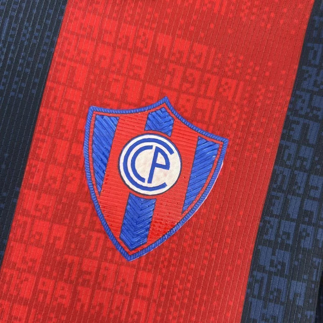 Camisa Cerro Porteno I 25/26 - torcedor - Puma- branca e azul