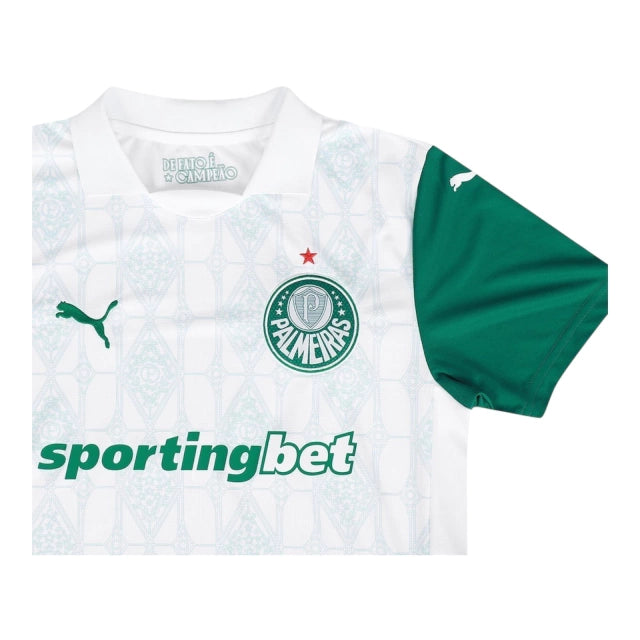Camisa Palmeiras II 25/26 - Torcedor - Puma - Masculina - Branca e verde