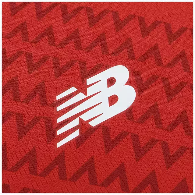 Camisa Lille I 24/25 - Torcedor - New Balance - Masculina - Vermelha com detalhes em azul