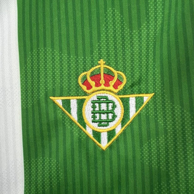 Camisa Real Bétis I 25/26 Masculina - Torcedor - Verde e Branco