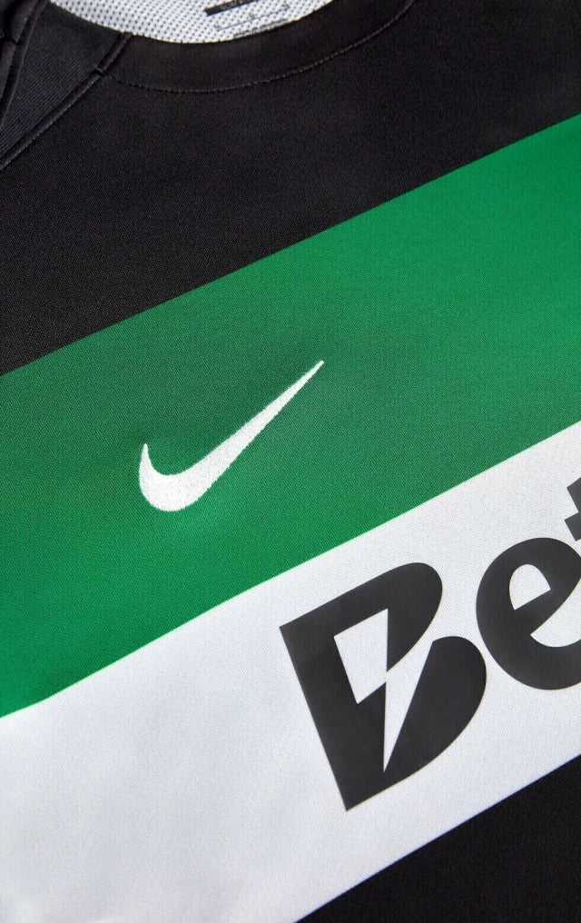 Camisa Sporting Lisboa I 24/25 - Torcedor - Nike - Masculina - Preta com detalhes em verde e branco
