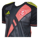Camisa Internacional Goleiro I 25/26 - Torcedor - Adidas - Masculina - Preta com detalhes em laranja e amarelo