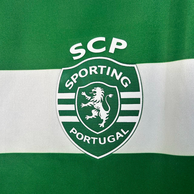 Camisa Sporting Lisboa I 25/26 - Torcedor - Nike - Masculina - Branca e verde
