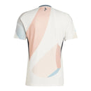 Camisa Seleção Espanha  II 25/26 - Torcedor Adidas Masculina - Branca com detalhes em rosa e azul