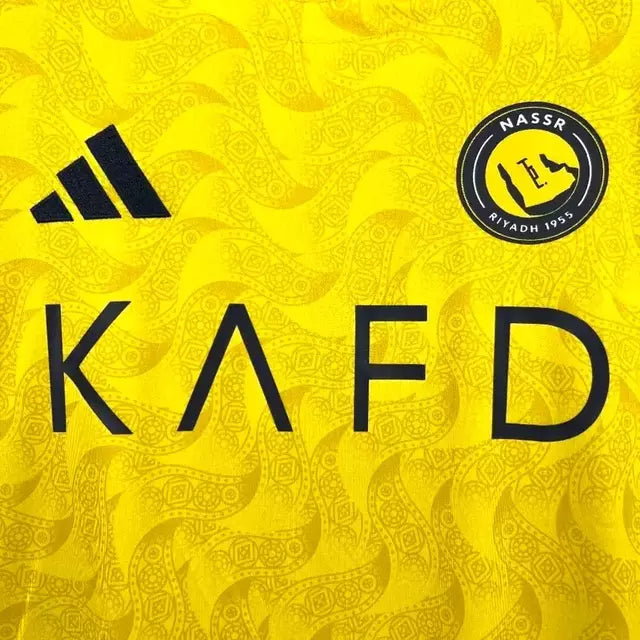 Camisa Al-Nassr I 25/26 - Torcedor Adidas Masculina - Amarela com detalhes em azul