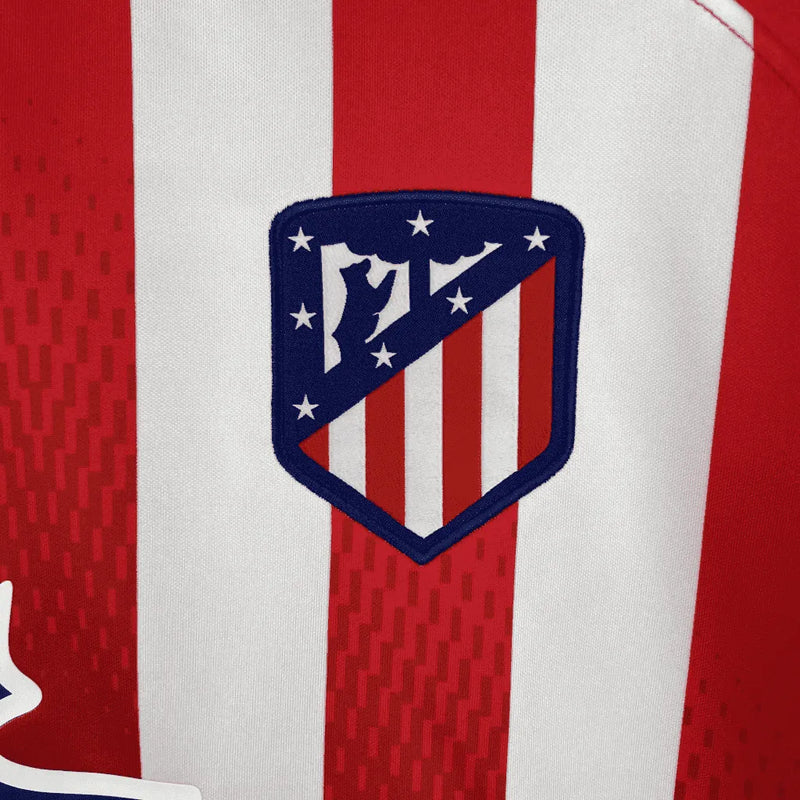 Camisa Atlético de Madrid I 25/26 - Torcedor - Nike - Masculina - Branca e vermelha
