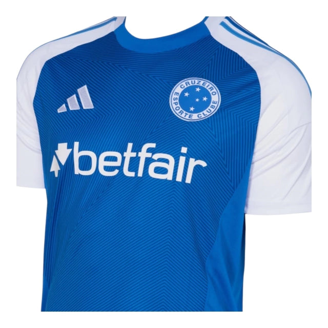 Camisa Cruzeiro I 25/26 - Torcedor - Adidas - Masculina - Azul e branca