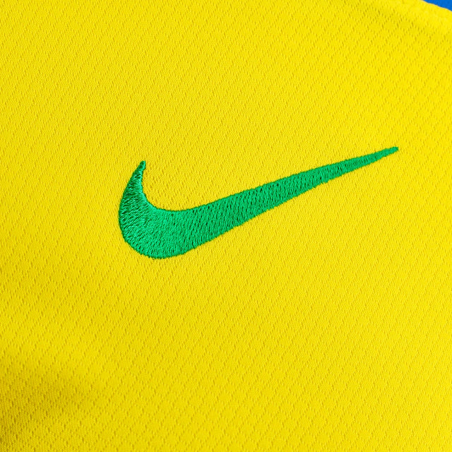 Camisa Seleção Brasileira I 25/26 - Torcedor Nike Masculina - Amarela com detalhes em verde