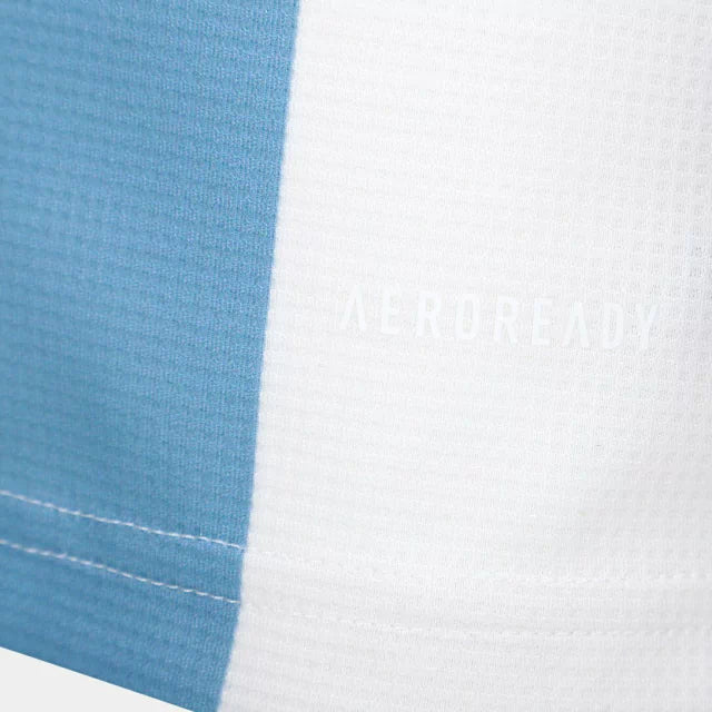 Camisa Seleção Argentina Edição Comemorativa 25/26 - Torcedor Adidas Masculina - Branca com listras em azul