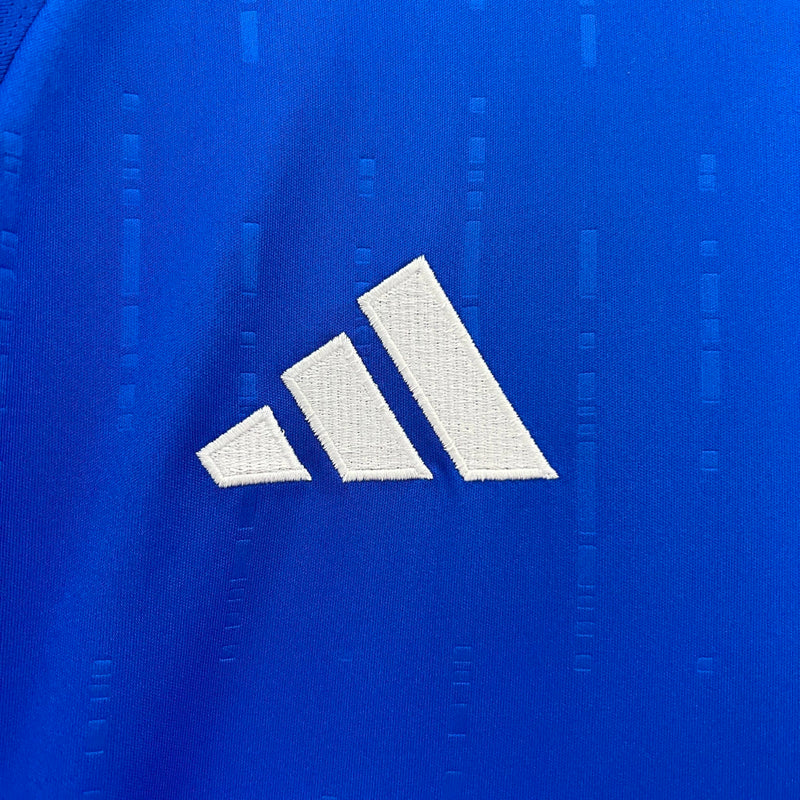 Camisa Itália I 2024/25 - Torcedor Adidas Masculina - Azul