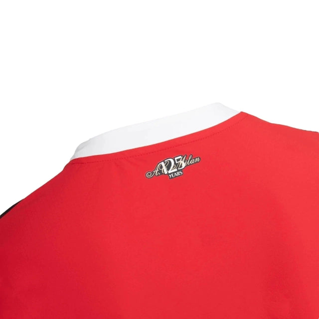 Camisa AC Milan I 24/25 - Torcedor - Puma - Masculina - Vermelha e preta com detalhes em branco