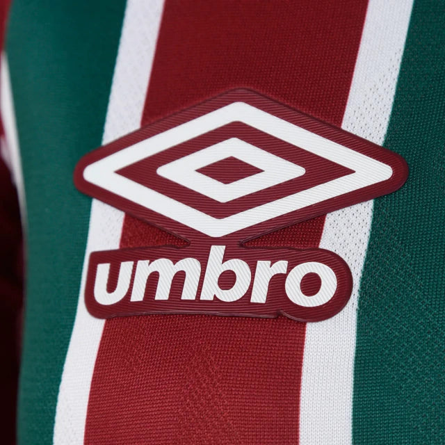 Camisa Fluminense I 25/26 - Torcedor - Umbro - Masculina - Vermelha e verde com detalhes em branco