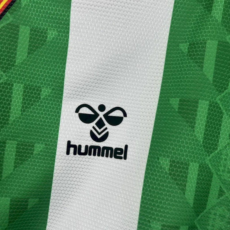 Camisa Real Bétis I 25/26 Masculina - Torcedor - Verde e Branco