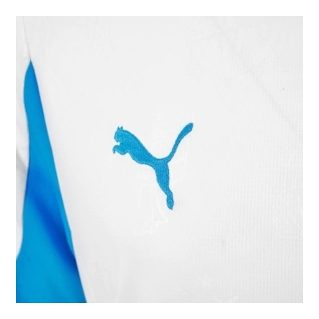 Camisa Olympique Marseille I 25/26 - Torcedor - Puma - Masculina - Branca e azul