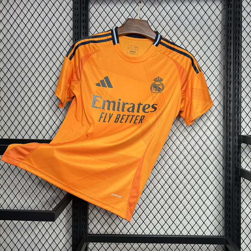 CAMISA DO REAL MADRID 24/25 - LARANJA Torcedor Masculina